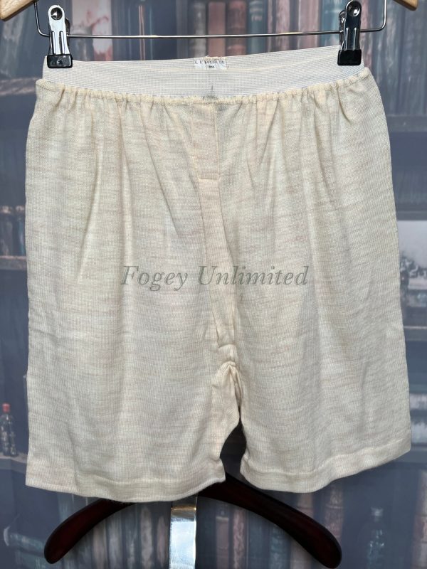 Woolen Elastic Waist Trunks/underpants. Old Store Stock Dated 1955 Size3 34" Waist