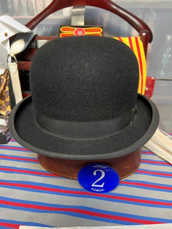 Vintage Lock & Co Equesterian Bowler Hat Size 6 3/4" (55cm) (ref:lock55) - Image 4