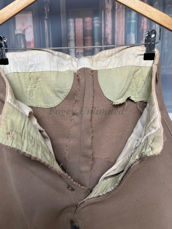 Vintage Bespoke Elephant Ear Heavyweight Breeches Jodhpurs.26"/66cm Waist (ref:mbl) - Image 8