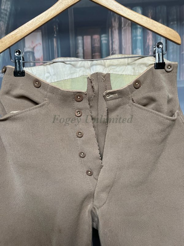 Vintage Bespoke Elephant Ear Heavyweight Breeches Jodhpurs.26"/66cm Waist (ref:mbl)