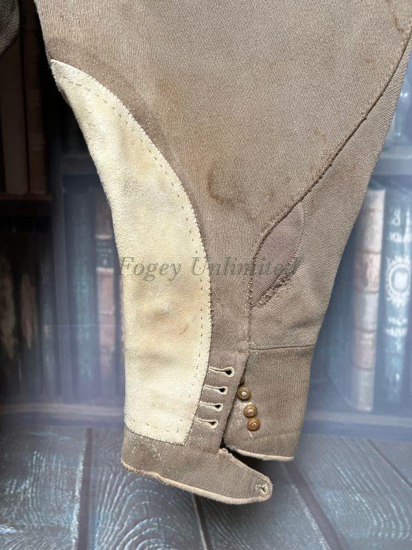 Vintage Bespoke Elephant Ear Heavyweight Breeches Jodhpurs.26"/66cm Waist (ref:mbl) - Image 2