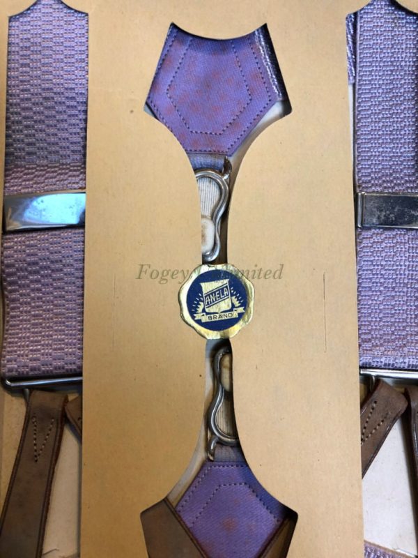 Vintage Gentlemans BOSTON Accessory Set. Braces and matching Sock Suspenders. Ultra rare - Image 5