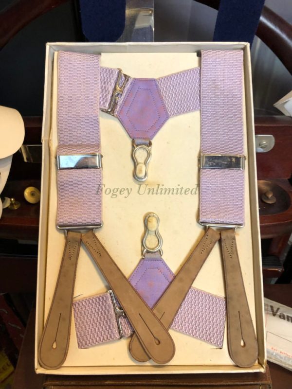 Vintage Gentlemans BOSTON Accessory Set. Braces and matching Sock Suspenders. Ultra rare - Image 4