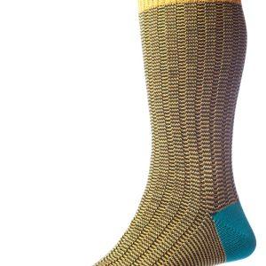 The KINGSTON Striking pattern Contrast Heel & Toe Sock