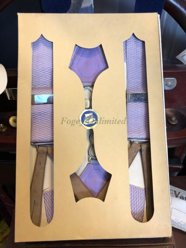 Vintage Gentlemans BOSTON Accessory Set. Braces and matching Sock Suspenders. Ultra rare - Image 3