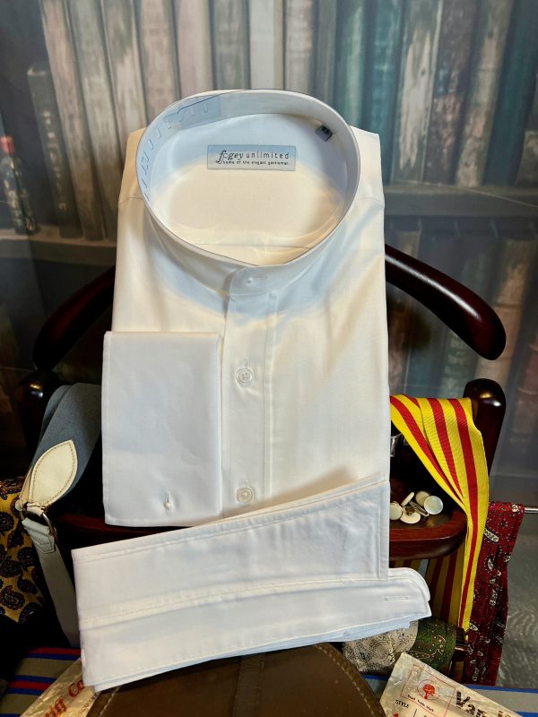 Traditional Collarband Tunic Shirt For Your Detachable Stiff Collar - Image 4
