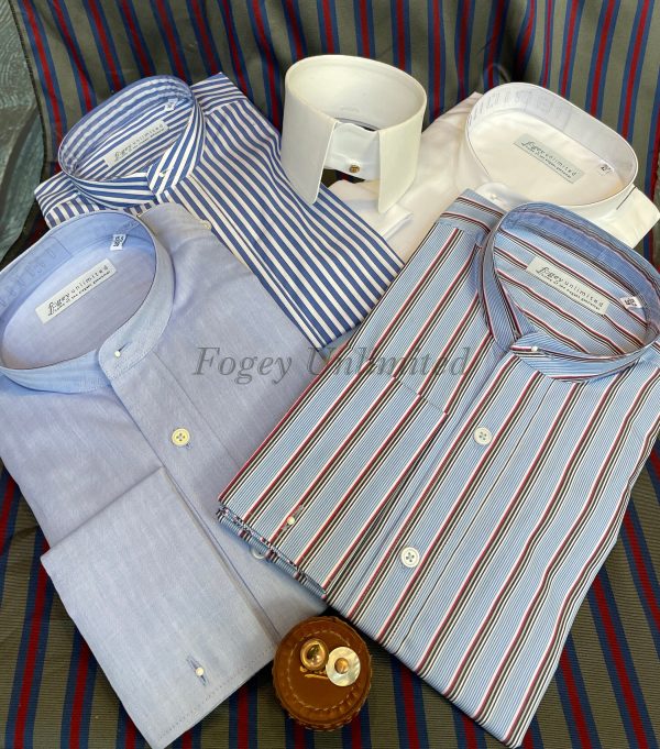 Traditional Collarband Tunic Shirt For Your Detachable Stiff Collar - Image 7