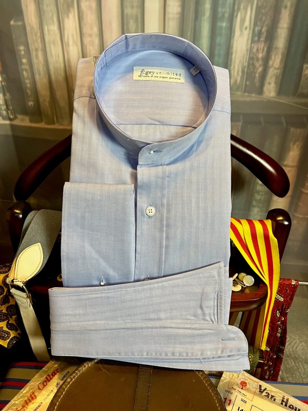 Traditional Collarband Tunic Shirt For Your Detachable Stiff Collar