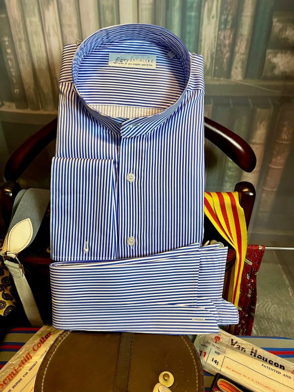 Traditional Collarband Tunic Shirt For Your Detachable Stiff Collar - Image 2