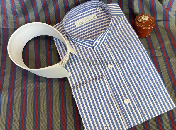 Traditional Collarband Tunic Shirt For Your Detachable Stiff Collar - Image 5