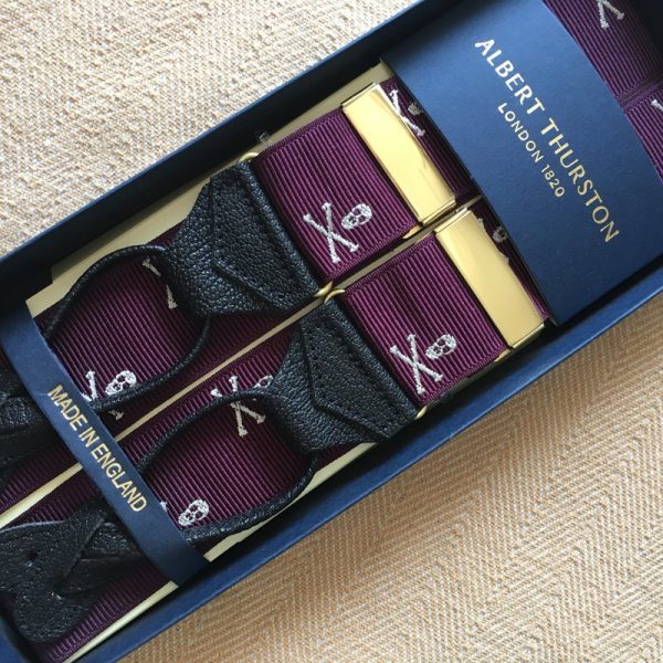 Albert Thurston Braces/Suspenders Woven Barathea Stripes and patterns - Image 5