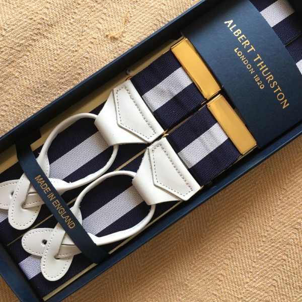Albert Thurston Braces/Suspenders Woven Barathea Stripes and patterns - Image 2