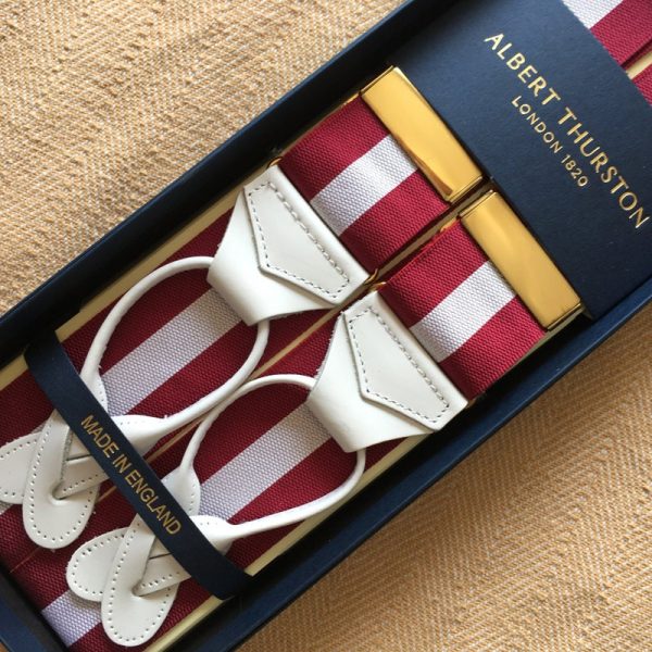 Albert Thurston Braces/Suspenders Woven Barathea Stripes and patterns - Image 6