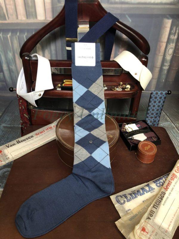Traditional Burlington KNEE LENGTH Argyle Socks. Golfing, Shooting.The Highest Quality.