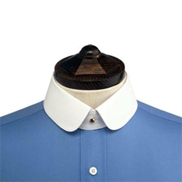 Double Rounded Starched Stiff Detachable Shirt Collar for your collarband shirt (Copy)