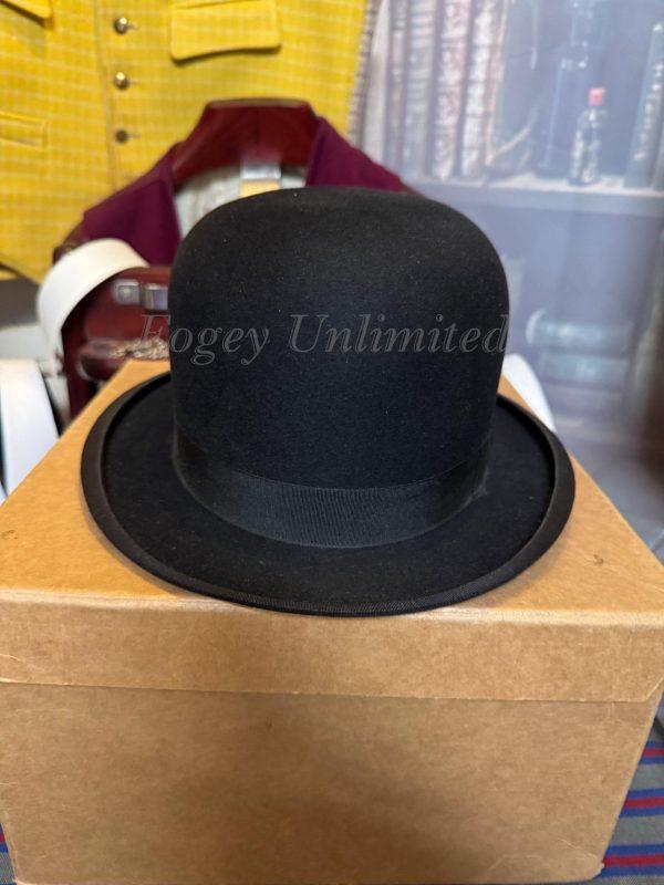 Vintage Woodrow Bowler Hat Size 6 7/8" with Box (WD678) - Image 4