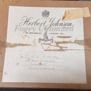 Vintage Herbert Johnson Bowler Hat Size 6 7/8" Dated 1966 with Box (HJ66)