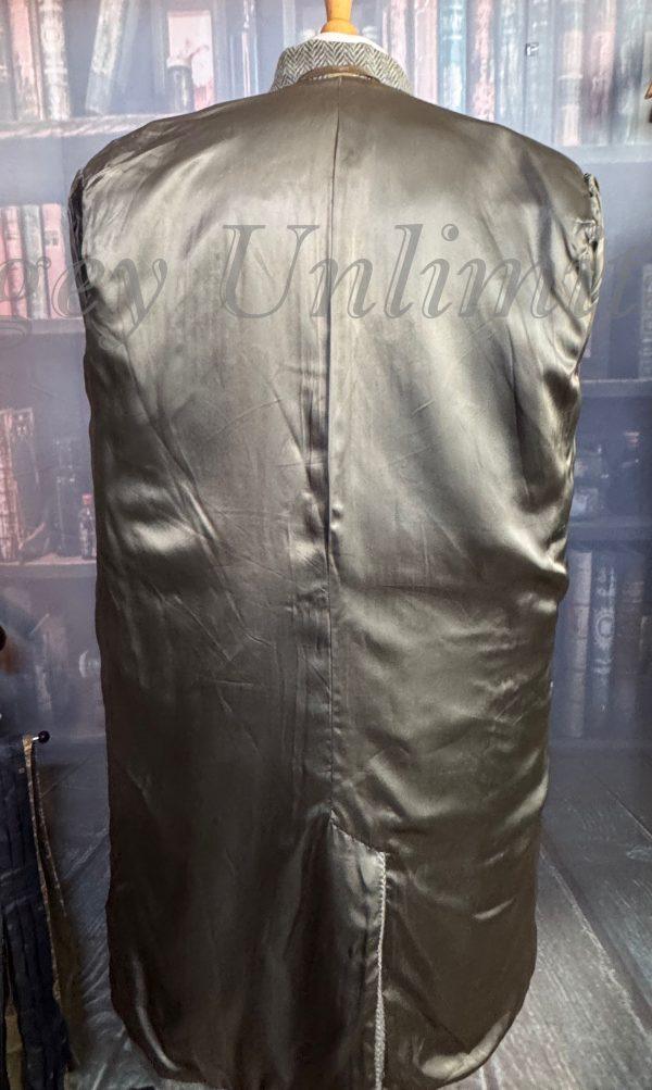 Vintage Heavyweight Grey Herringbone Harris Tweed Overcoat. Amazing Vintage Item 42"/107cm Chest (PKHTC) - Image 10