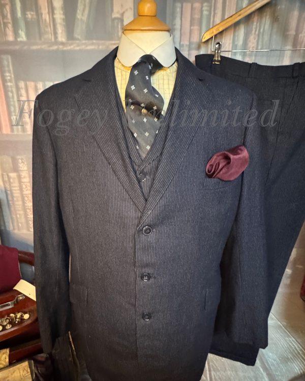 Vintage Bespoke R. Wildeman  1979 3 Piece Suit 42"Chest /40" waist. (Ref: PKWLD79) - Image 3