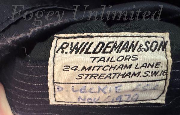 Vintage Bespoke R. Wildeman  1979 3 Piece Suit 42"Chest /40" waist. (Ref: PKWLD79) - Image 14
