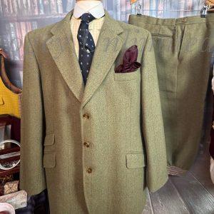 Vintage Bladen 2 Piece Tweed Shooting Suit 46"Chest /36waist. (Ref: Carey)