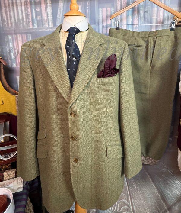 Vintage Bladen 2 Piece Tweed Shooting Suit 46"Chest /36waist. (Ref: Carey)