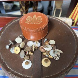 Vintage Front and Back Collar Studs for Collarband Detachable collar Tunic Shirts (One Pair) (Ref:R)