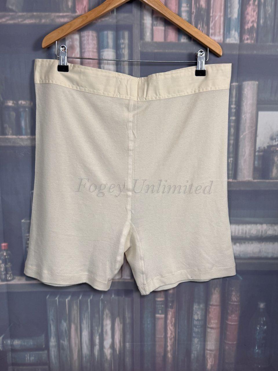 Vintage Style NOS Yoke Front Cellular Trunks Drawers Underwear with Brace tapes - Image 4