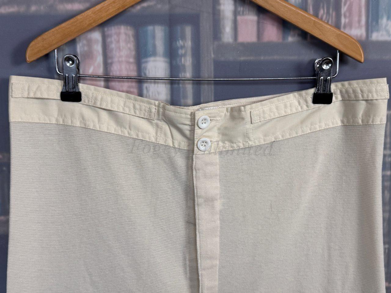 Vintage Style NOS Yoke Front Cellular Trunks Drawers Underwear with Brace tapes - Image 3