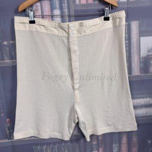 Vintage Style NOS Yoke Front Cellular Trunks Drawers Underwear with Brace tapes