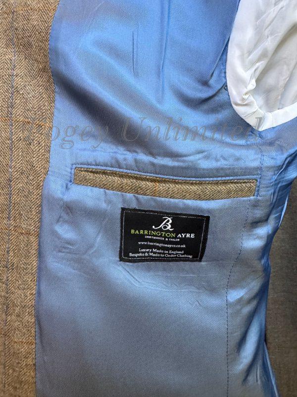 Bespoke Barrington Ayre Tweed 3 Piece Suit 40"Chest /36" waist. (Ref: PKBAR) - Image 13