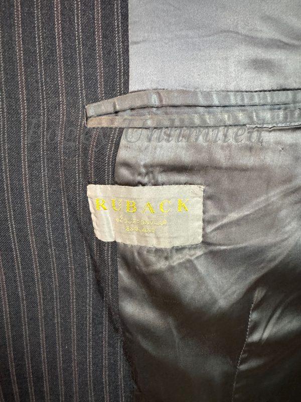 Vintage Bespoke Ruback 3 Piece Suit 1968  41"Chest /38" waist. (Ref: RUB68) - Image 11