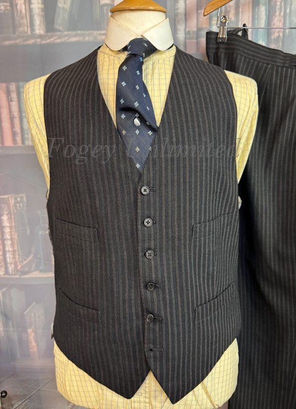 Vintage Bespoke Ruback 3 Piece Suit 1968  41"Chest /38" waist. (Ref: RUB68) - Image 18