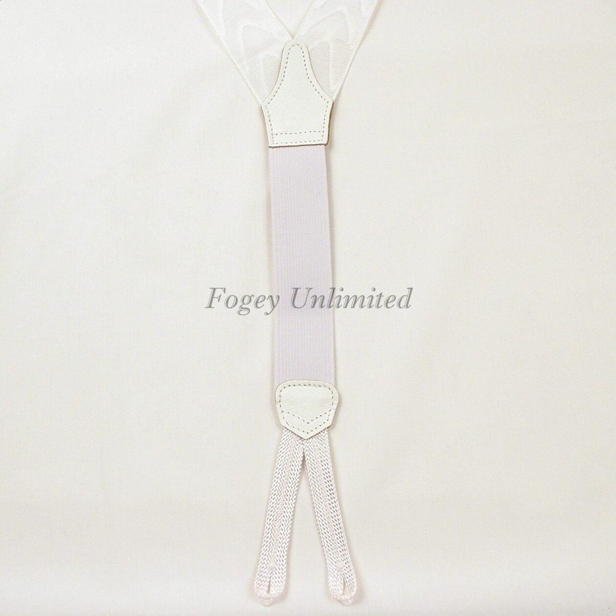 Albert Thurston Black or White Moire Barathea Formal Braces/Suspenders. As worn by James Bond !! - Image 7